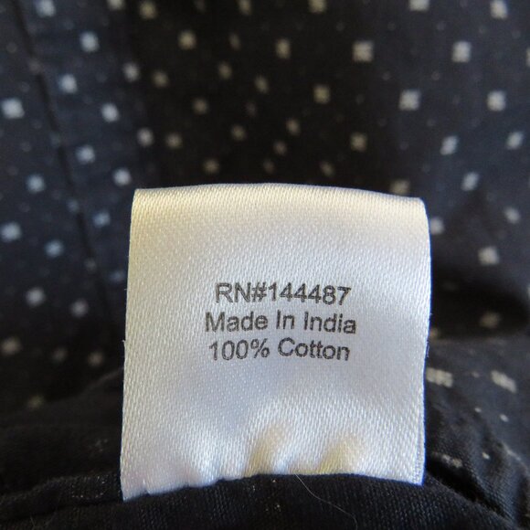 Hudson Barrow NYC* Men's Short Sleeve Button Down Single Pocket BOHO Shirt~ XL - Picture 5 of 10